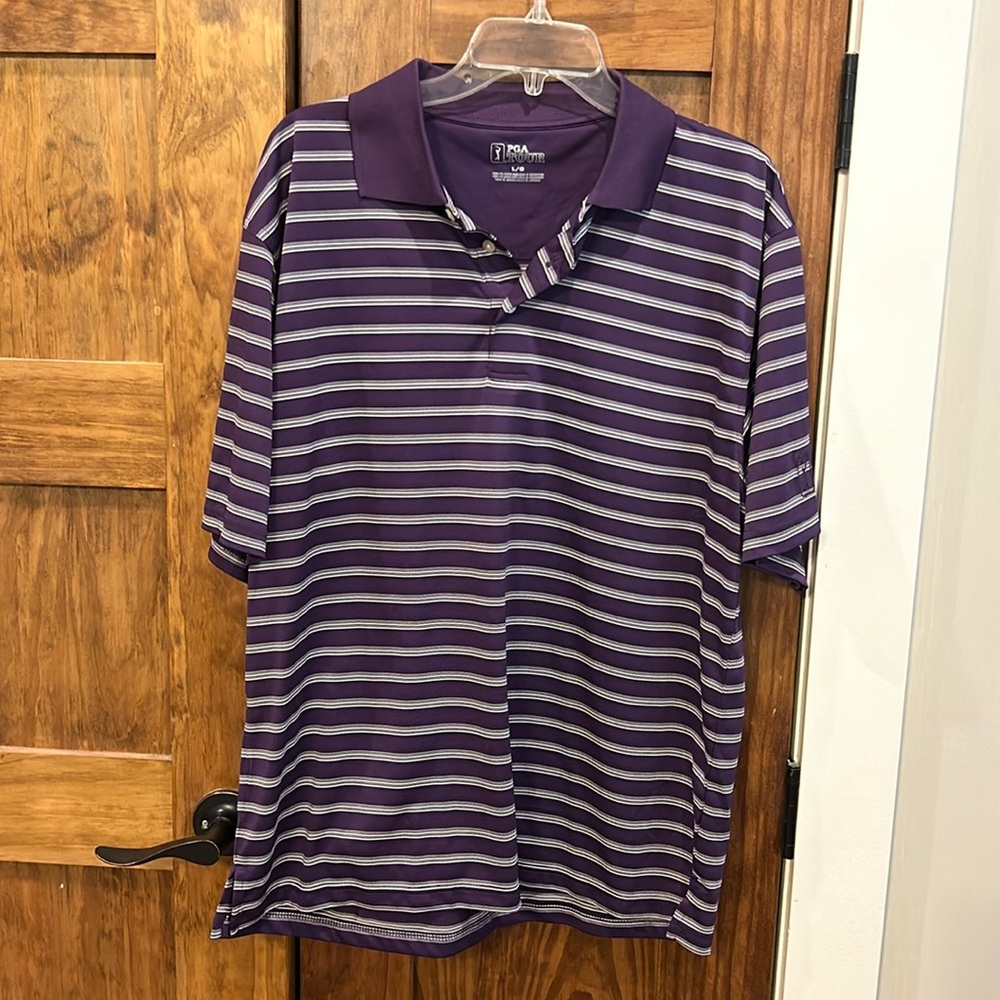 PGA tour performance golf polo size large